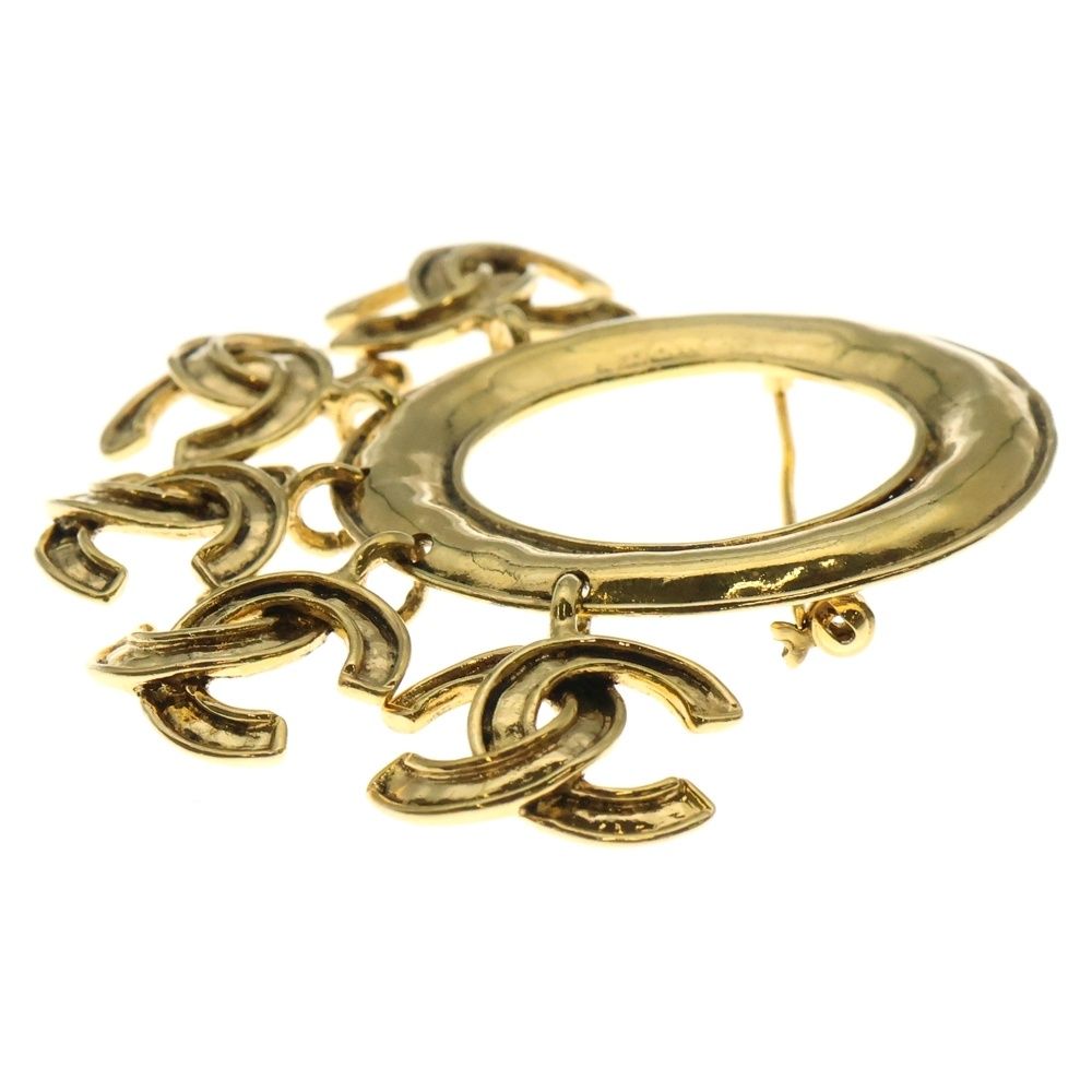  CHANEL シャネル 5連 ココマーク フープ ブローチ ゴールド その他 その他