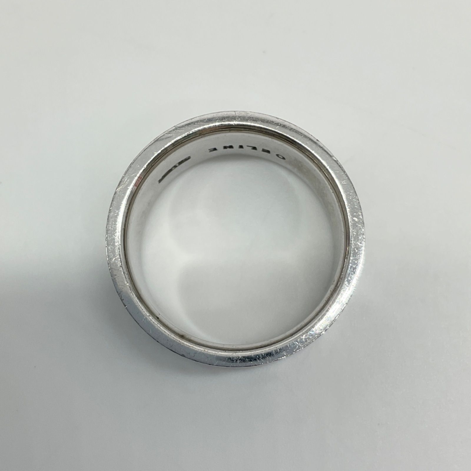 18号 セリーヌ メンズ マカダム リング シルバー (CELINE⁄指輪・リング