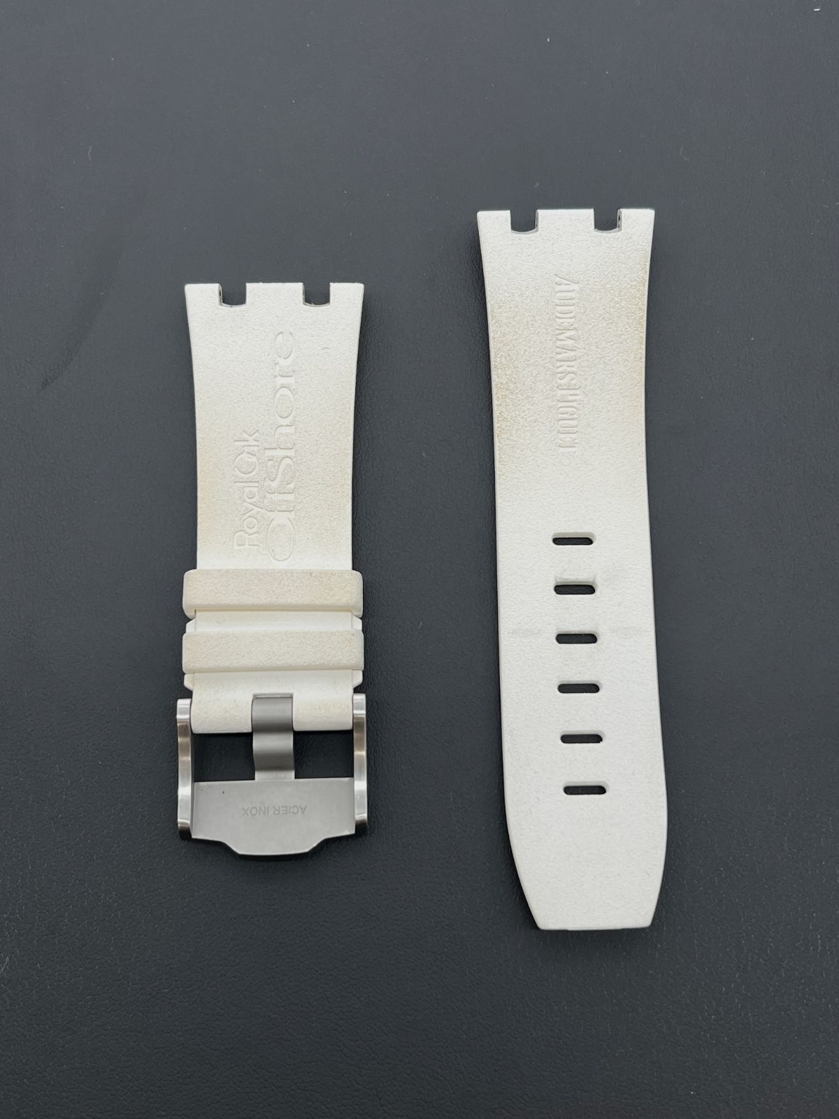 【AUDEMARS PIGUET/オーデマピゲ】ラバーベルト 白/ホワイト 純正】オーデマピゲ ロイヤルオーク オフショア ラバーベルト
