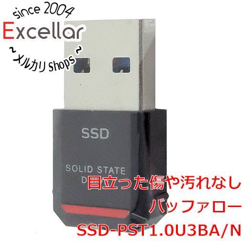 [bn:15] BUFFALO　PS5/PS4対応 超小型ポータブルSSD SSD-PST1.0U3BA/N　ブラック　1TB　未使用