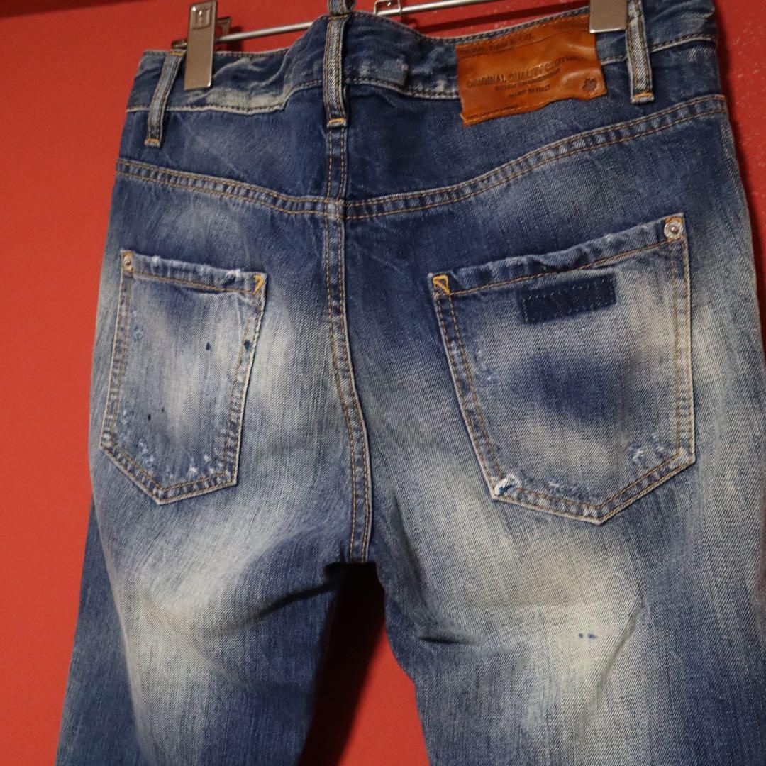 DSQUARED2 ディースクエアード ペンキ パッチワーク ダメージジーンズ DSQUARED2 ディースクエアード ペンキ パッチワーク ダメージ