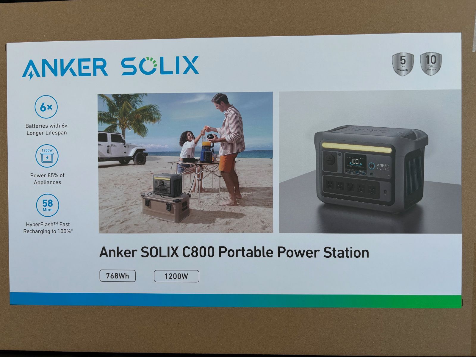 大幅値下げ！【送料無料】ANKER SOLIX C800 Portable Power