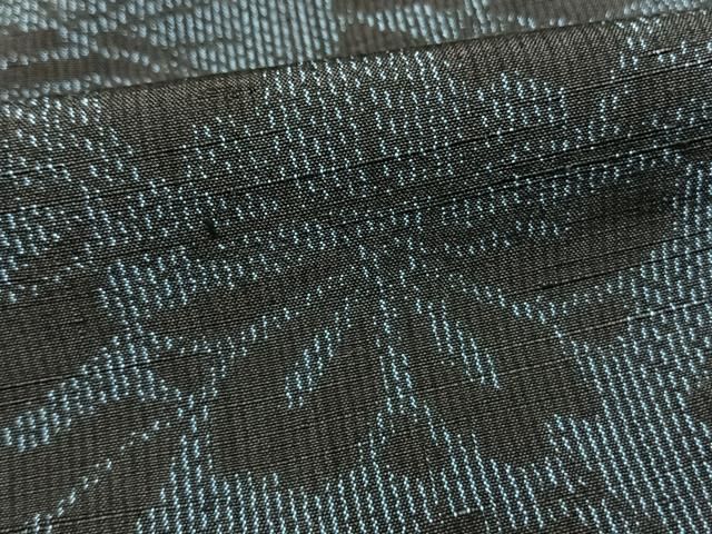 平和屋着物▽結城紬　単衣　草花文　正絹　逸品　AAAV8343fy 平和屋着物▽結城紬 単衣 草花文 正絹 逸品 AAAV8343fyの通販 by 平和