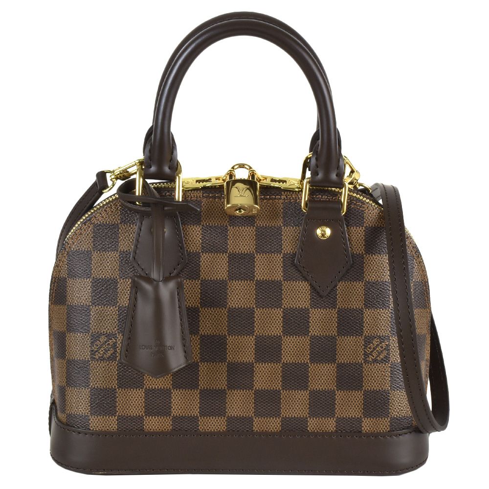 ルイヴィトン LOUIS VUITTON アルマBB ハンドバッグ 2WAY ダミエ エベヌ レザー N41221 ブラウン ゴールド金具 RFID  レディース【中古】 - メルカリ