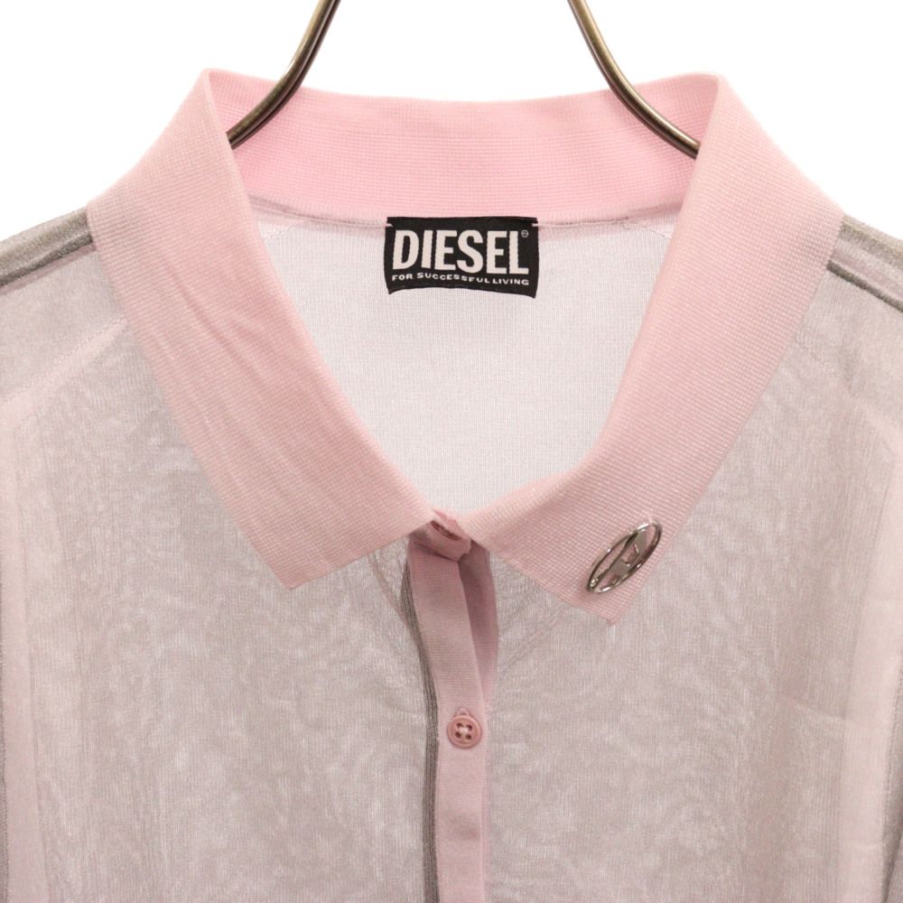 DIESEL ピンク Mサイズ 長袖シャツ - メルカリ