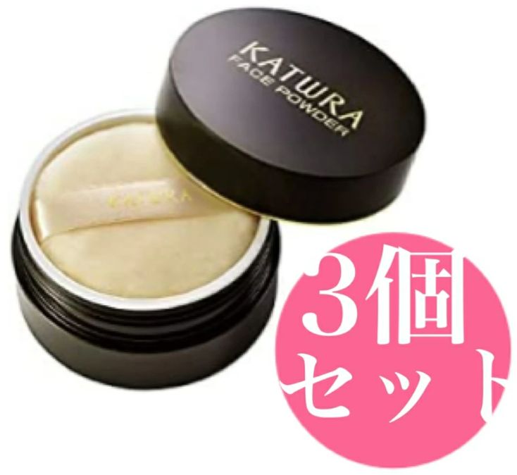 カツウラ フェイスパウダーG ナチュラル 無香料 35g 3個セット