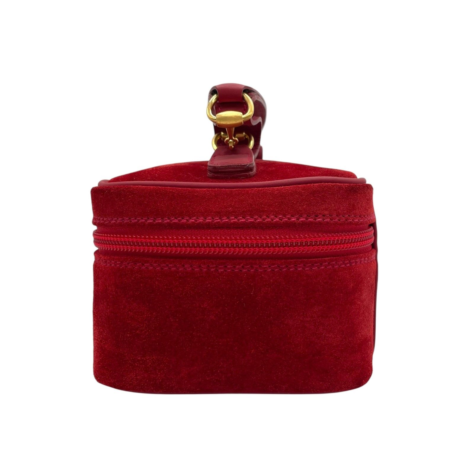 GUCCI グッチ ホースビット バニティポーチ ミニハンドバッグ 赤