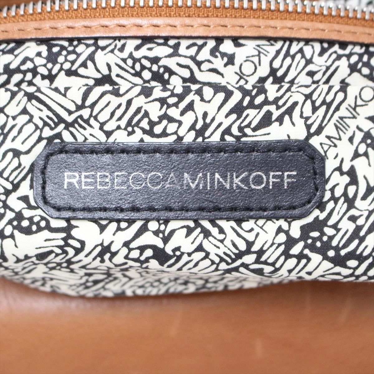 REBECCA MINKOFF(レベッカミンコフ) ショルダーバッグ ブラウン メッシュ レザー