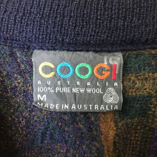 90s VINTAGE COOGI 3D 立体 編み込み ニット セーター