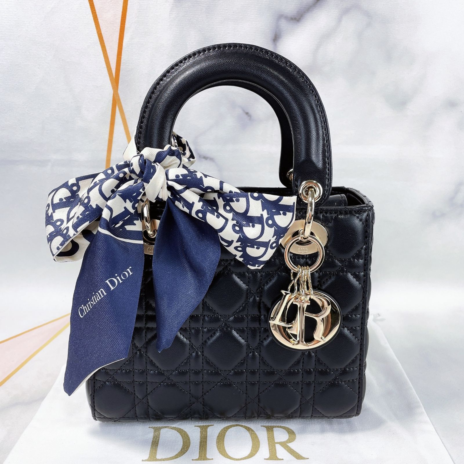 極美品】Christian Dior クリスチャンディオール Lady Dior MY ABCDIOR ...