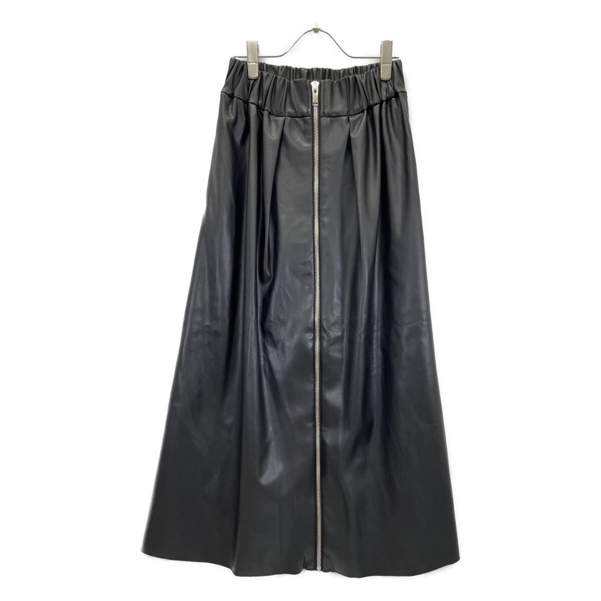 upper hights アッパーハイツ 20JD00602BLK 24SS ﾌﾞﾗｯｸ ﾌｪｲｸﾚｻﾞｰ Kylie ﾌﾚｱｽｶｰﾄ 1