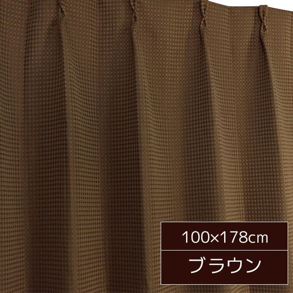 カーテン・ブラインド 6色から選べる シンプルカーテン / 2枚組 100