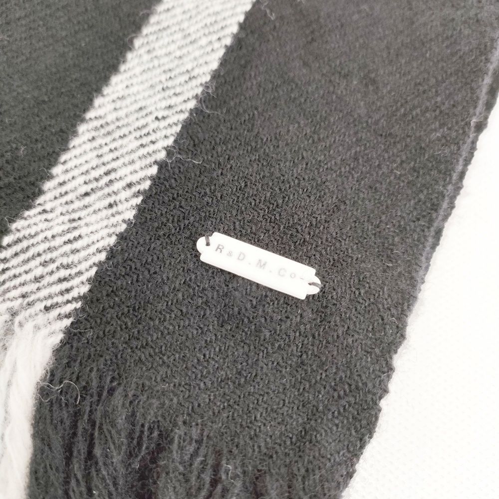 R&D.M.Co- ライン ストール マフラー ブラック レディース オールド