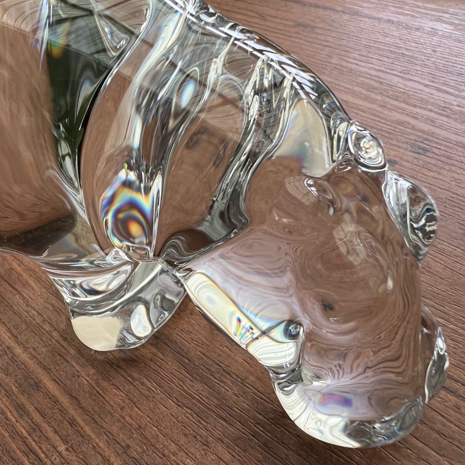 美品】バカラ BACCARAT 置物 オブジェ カバ ヒポポタマス 希少