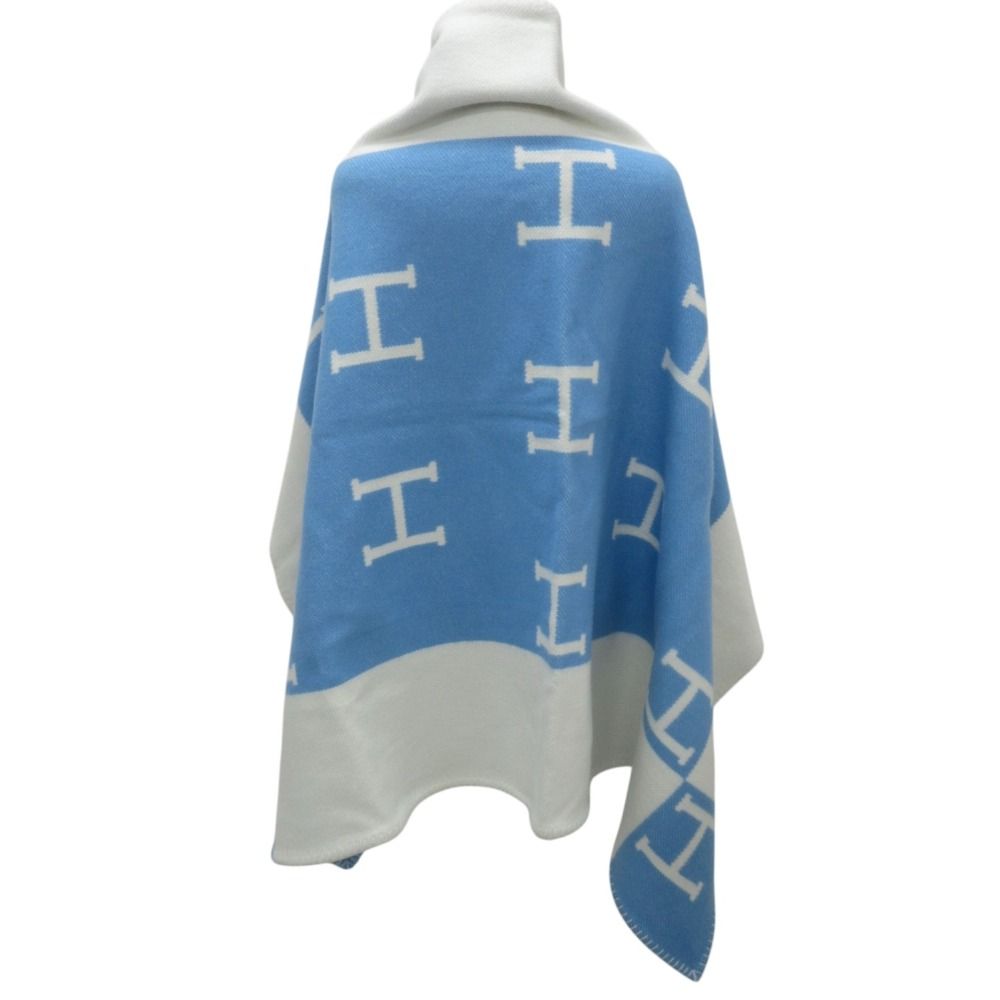 【極美品】HERMES ブランケット ベビーブレード アヴァロン カシミヤ混 極美品】HERMES ブランケット ベビーブレード アヴァロン カシミヤ混