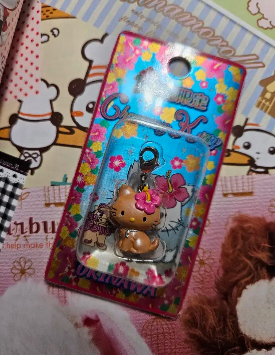 沖縄 日焼け チャミ hello kitty ハローキティ ストラップ