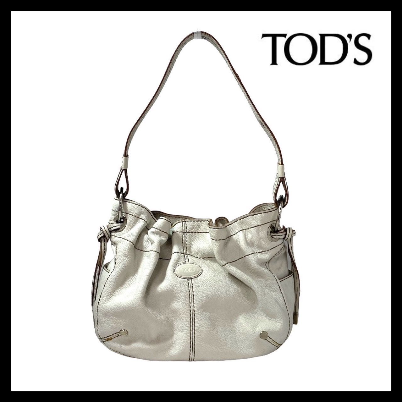 TOD'S 巾着型ショルダーバッグ TOD'S】巾着型 ワンショルダーバッグ