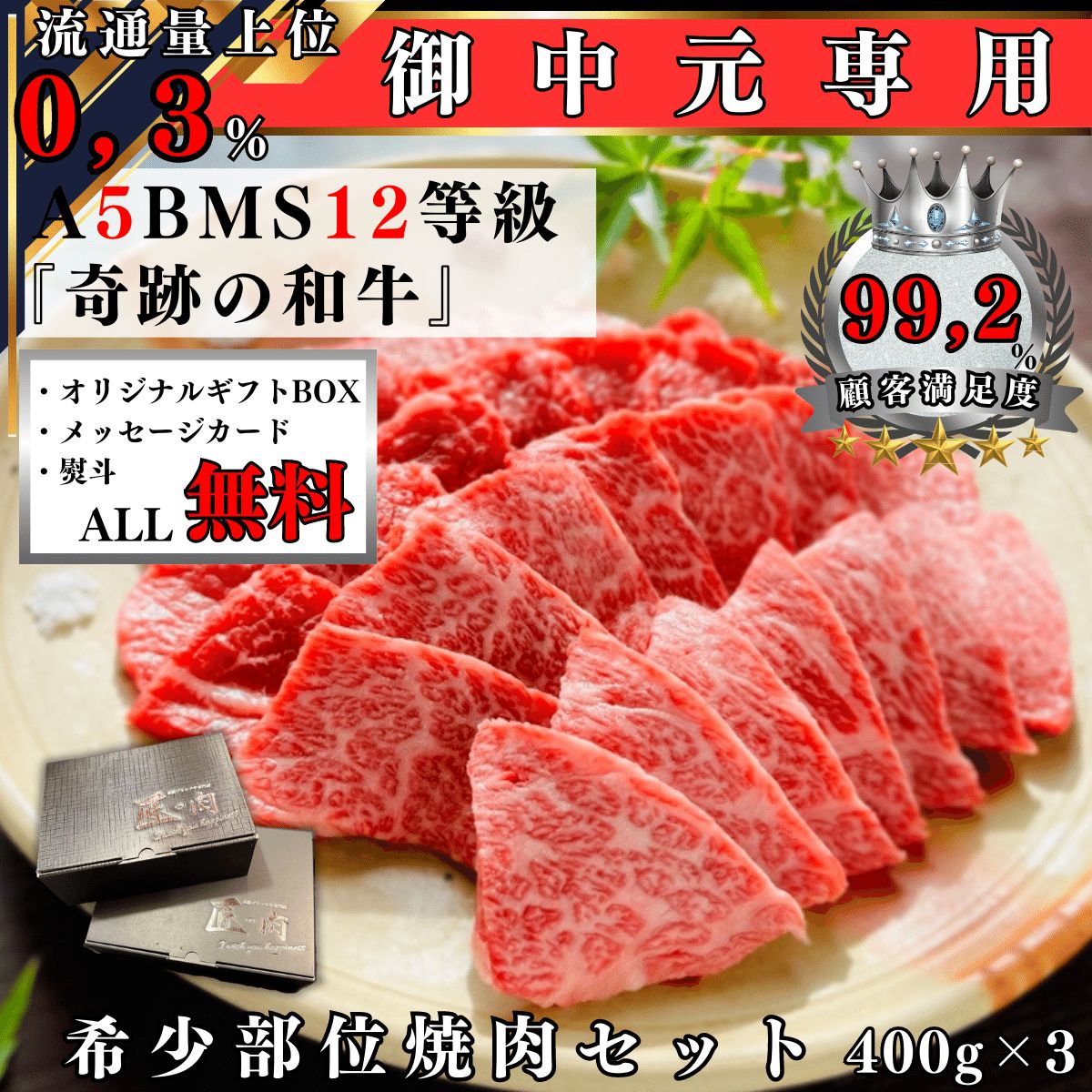 御中元におすすめ】熨斗・ギフトボックス・メッセージカード全て無料 
