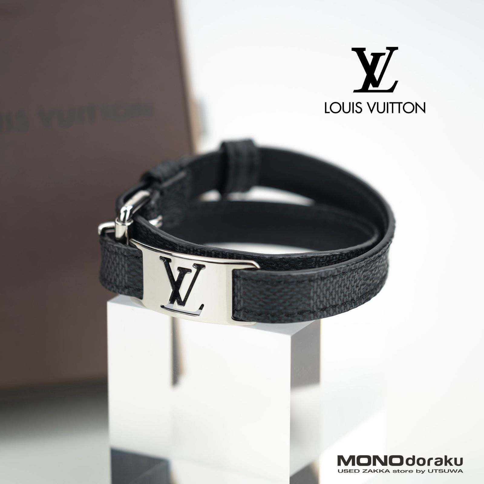 ルイヴィトン ダミエグラフィット Louis Vuitton Damier Graphite ブラスレ サインイット 19サイズ メンズアクセサリー  - メルカリ