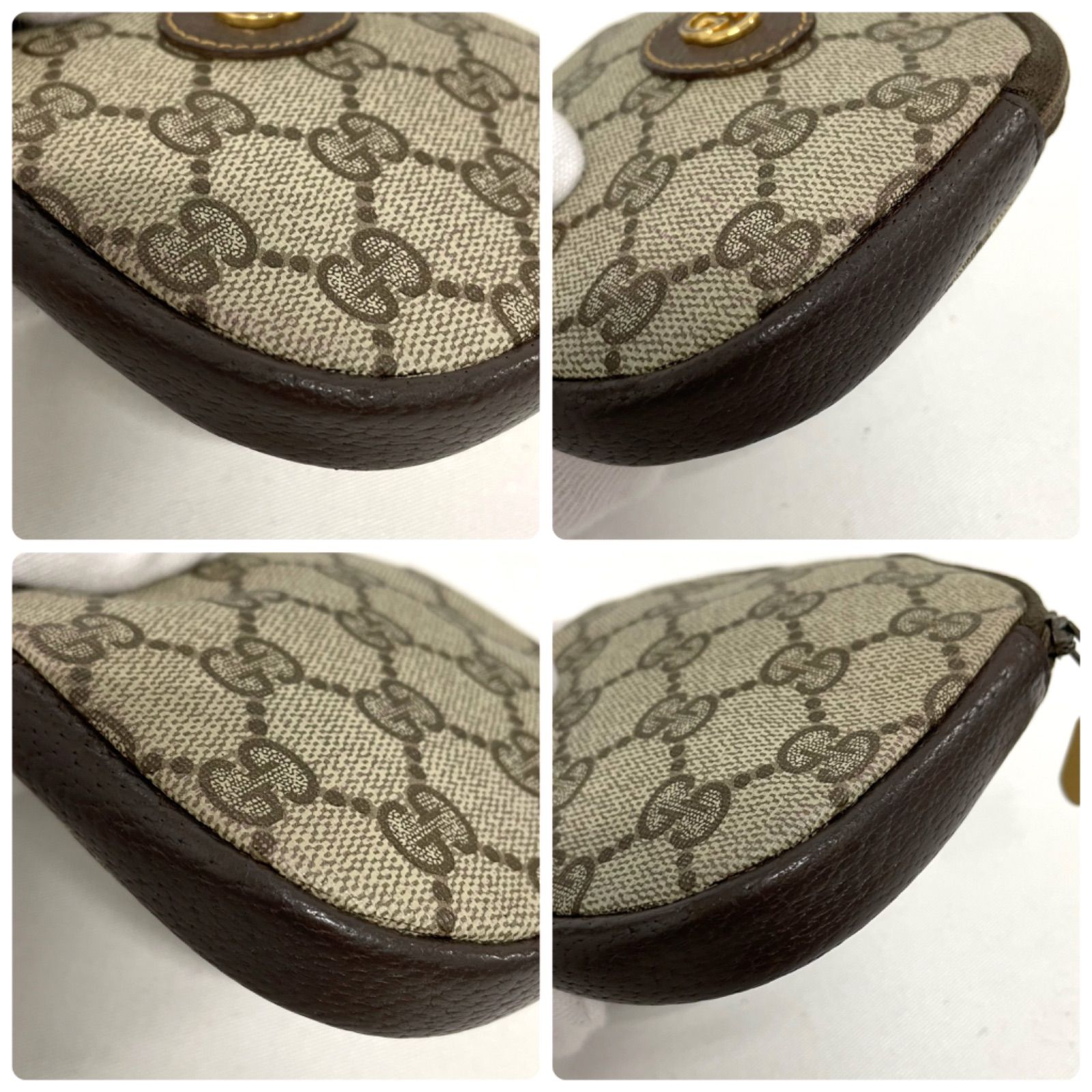 GUCCI グッチ GGキャンバス ポーチ 小物入れ ベージュ 039・89・0215 
