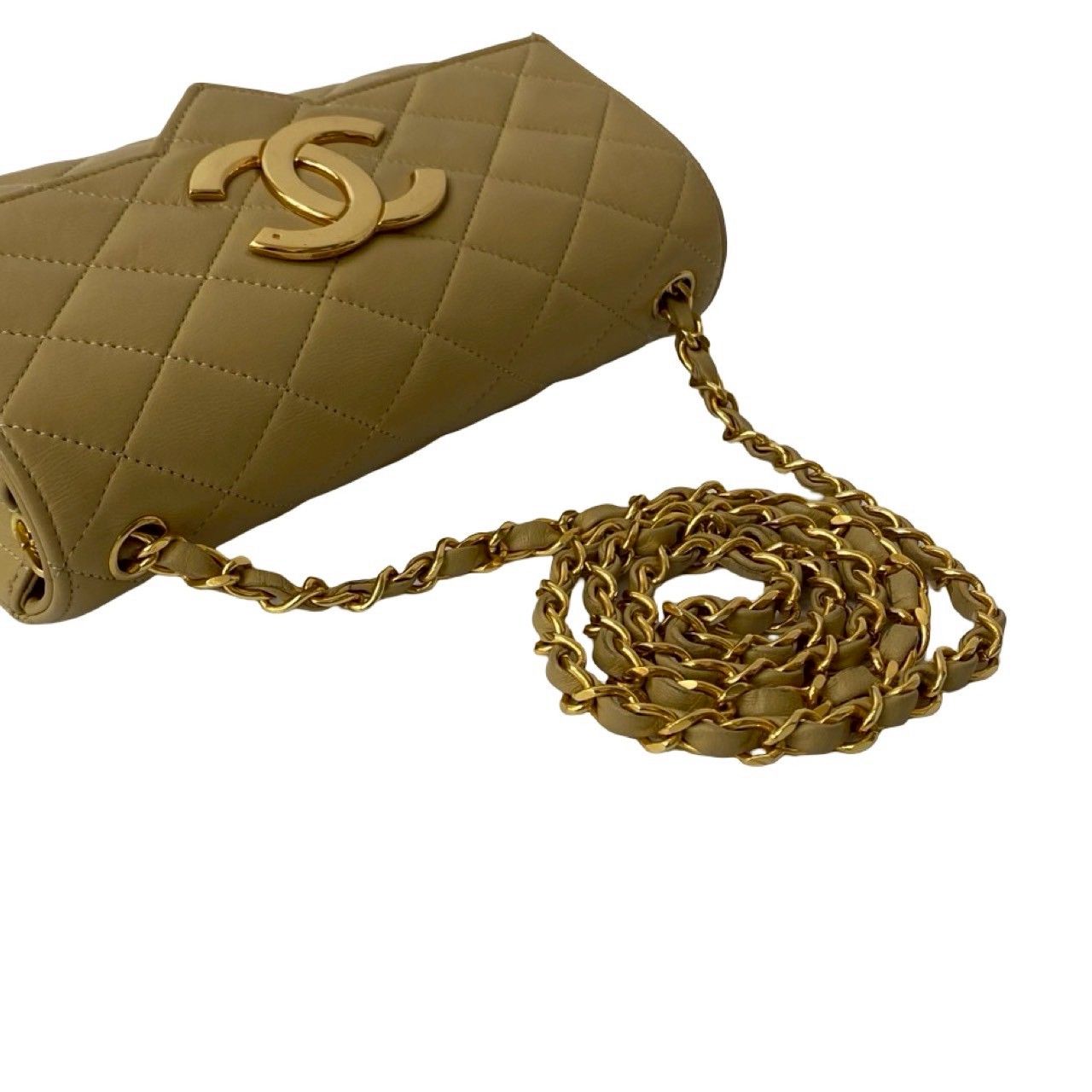 極美品 CHANEL マトラッセ ラムスキン チェーン ショルダー シール付 CHANEL 極 美品 袋付き シール有 1番台 シャネル マトラッセ