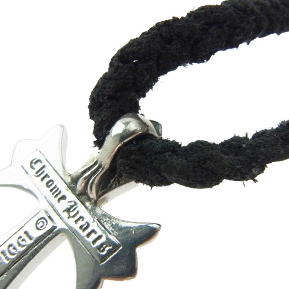 クロムハーツ スモールCHクロス ボロチップ シルバー ネックレス 70218