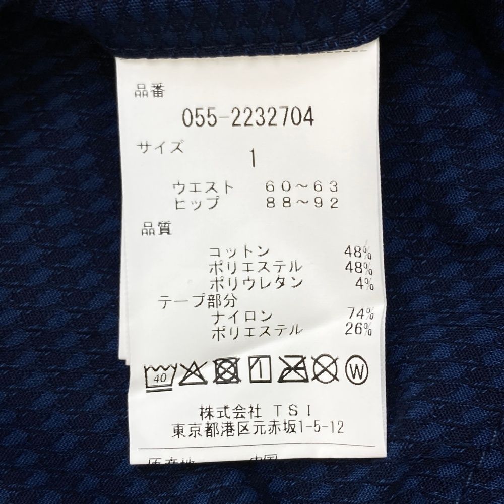 新品】パーリーゲイツゴルフパンツTEXBRID格子イージー