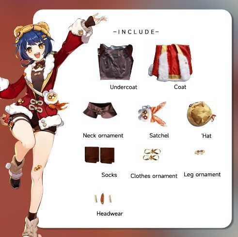 コスチューム・コスプレ 【ウイッグ付き】原神 香菱 しゃんりん