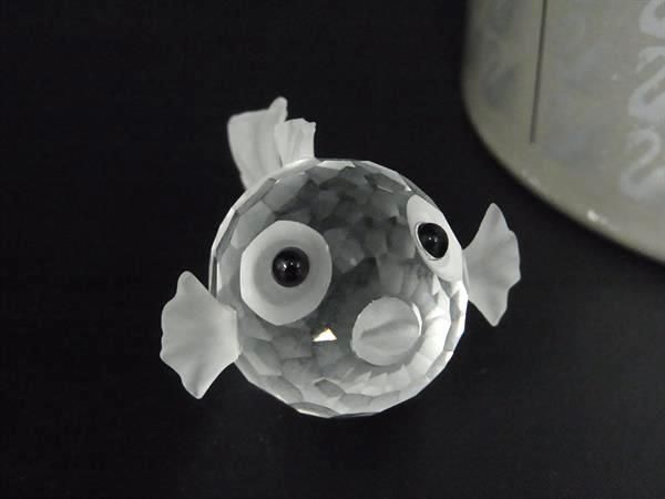 □新品同様□ SWAROVSKI スワロフスキー 013960 クリスタル フグ