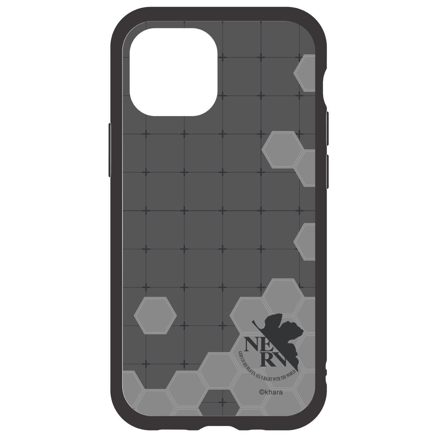 【在庫処分】iPhone13 mini/12 Clear IIIIfit mini(5.4インチ)対応ケース エヴァンゲリオン Bタイプ バンダイ EV-161B グルマンディーズ