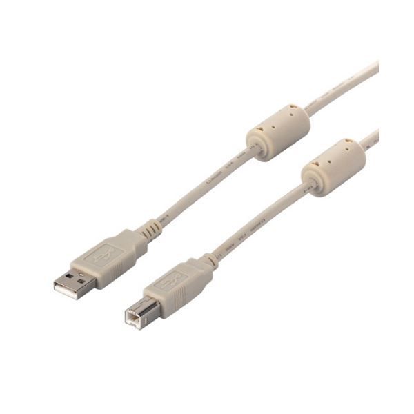 人気定番，品質保証 バッファローUSB2.0ケーブル（A to B） フェライトコア付 アイボリー 3m BSUABFC230IV 1本 その他ケーブル