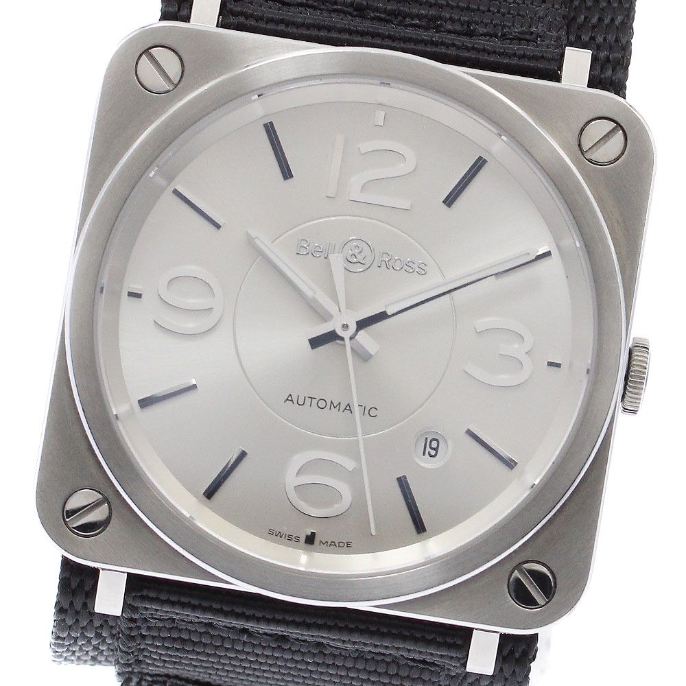 ベル＆ロス Bell＆Ross BRS-92 デイト 自動巻き ボーイズ 保証書付き_879310