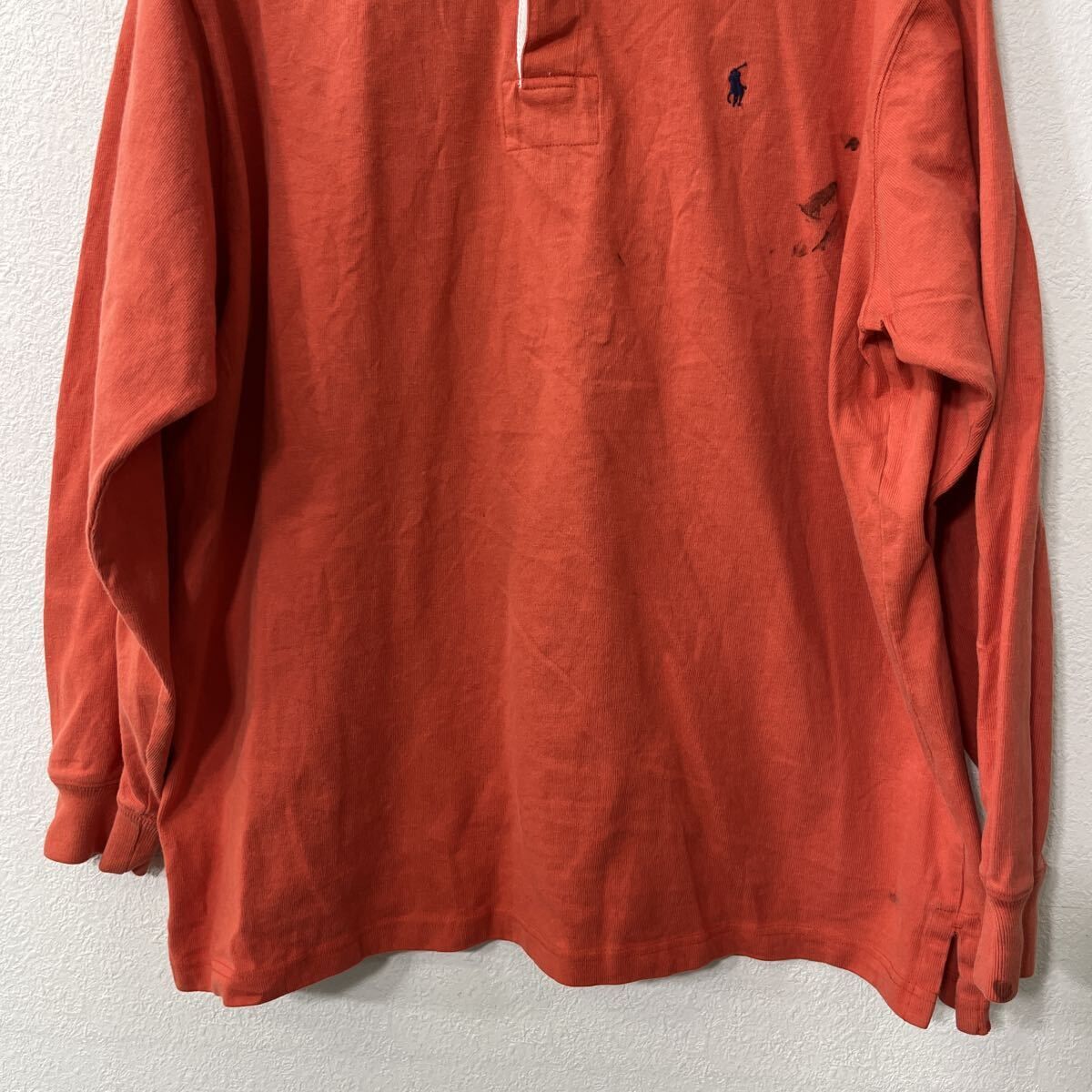 POLORALPHLAUREN ポロラルフローレン プリーツスカート 赤 レッド POLO RALPH LAUREN 長袖 ラガーシャツ L オレンジ ポロ ラルフ