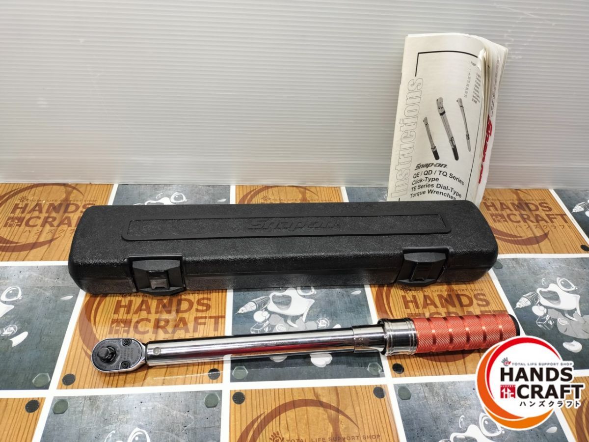 ◆ 品 スナップオン QE2RN100O トルクレンチ 色 差込角9.53ｍｍ 3|8
