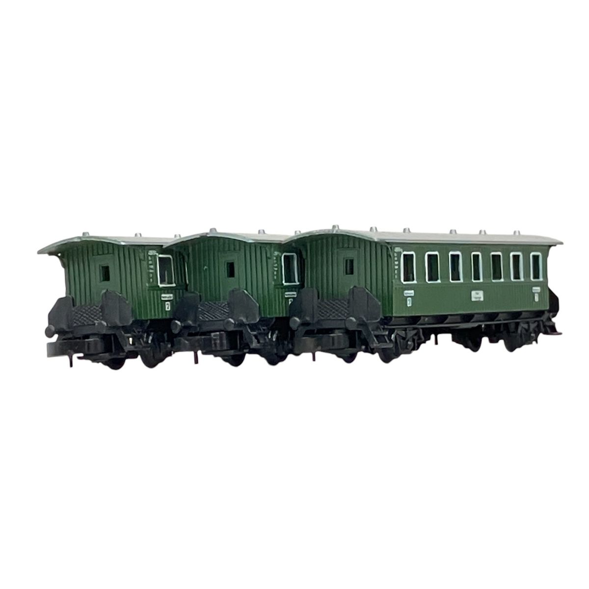 marklin mini-club メルクリンミニクラブ 8700 緑 客車 3両セット 鉄道模型 Zゲージ ジャンク K10418437