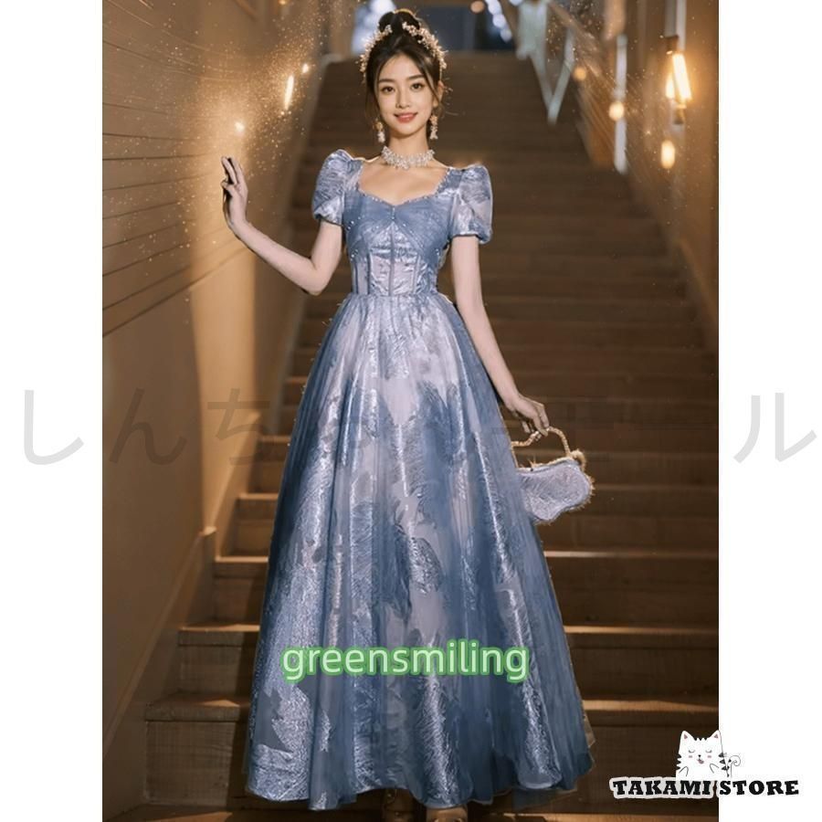 パーテイードレス ロング丈ドレス 2カラー レディース 発表会 演奏会