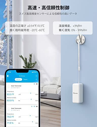 特別セール】Govee Bluetooth 温湿度計 温度計 湿度計 デジタル