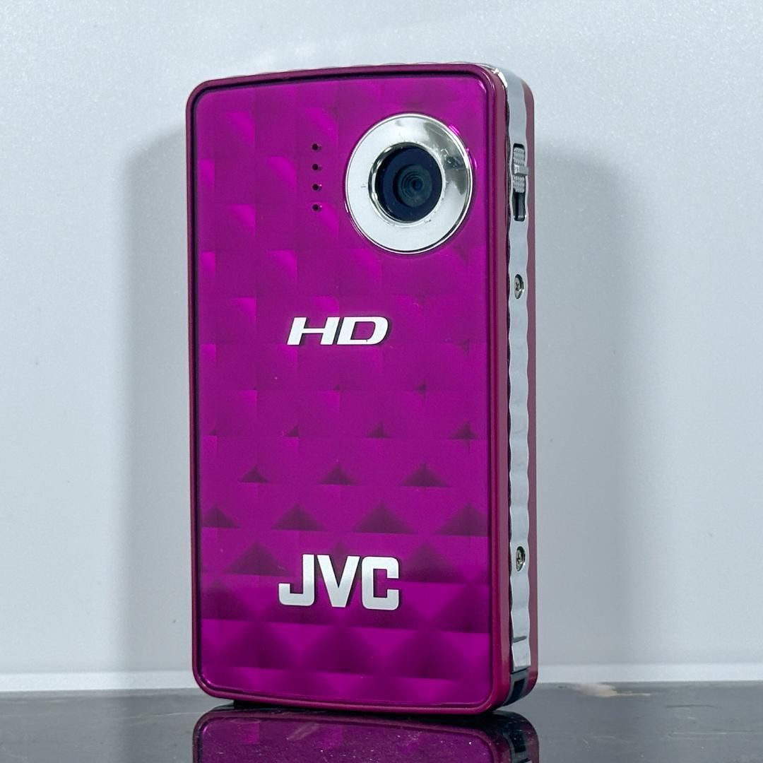 JVC ビクター GC-FM1-V HDメモリーカメラ デジタルカメラ ビデオカメラ コンデジ カメラ 動作品 フルHD動画撮影 手のひらサイズ コンパクトモデル モデル レトロデジカメ