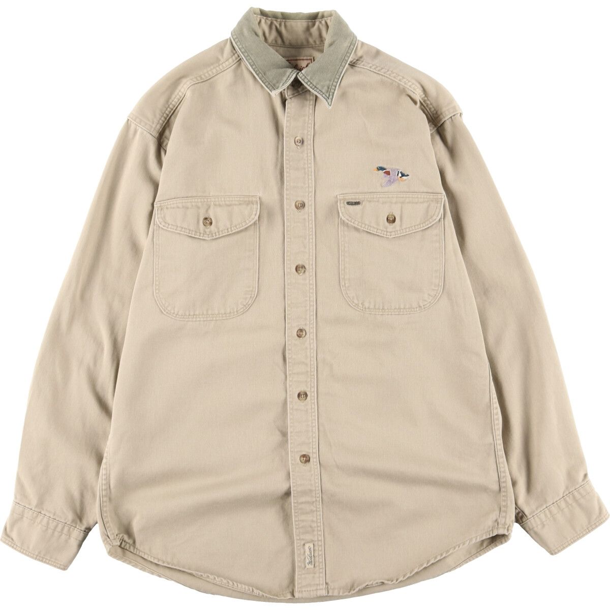 古着 90~00年代 ウールリッチ WOOLRICH 長袖 ワークシャツ USA製 メンズM ヴィンテージ/eaa414307
