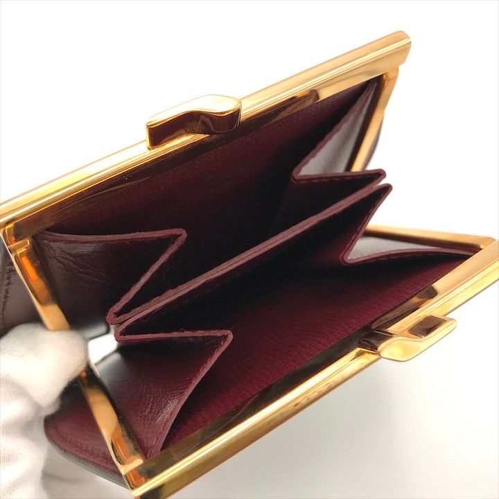 展示品 Cartier カルティエ マストライン レザー がま口 コインケース