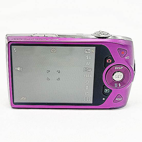 【中古】Casio カシオ EXILIM EX-Z2300 パープル コンパクトデジタルカメラ EXC+5] CASIO EX-Z2300 GD Digital Camera EXILIM Purple 14.1 MP
