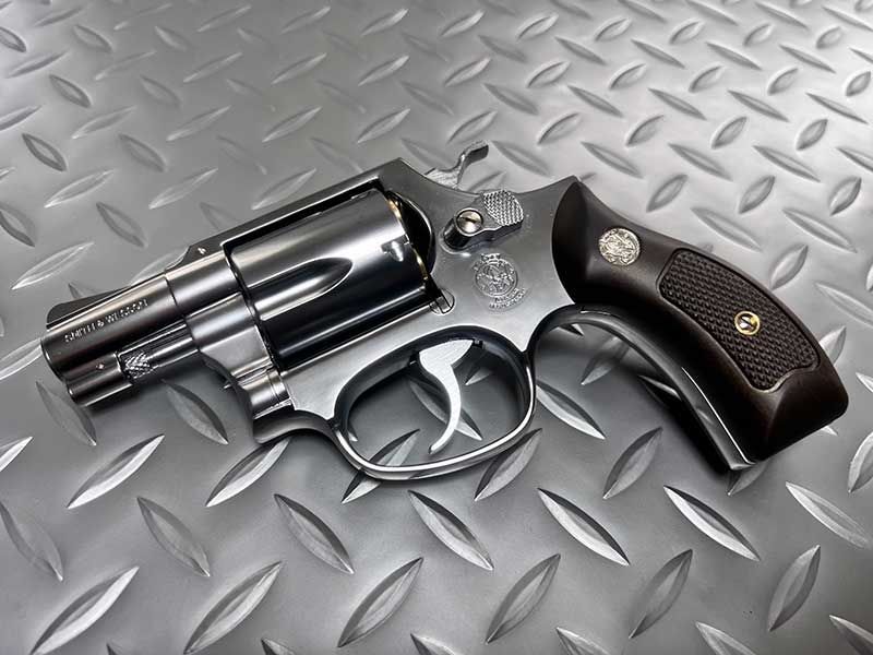 マルシン 6mmBBガスガン Xカートリッジ M60 2インチ シルバーABS 木目調プラサービスグリップ