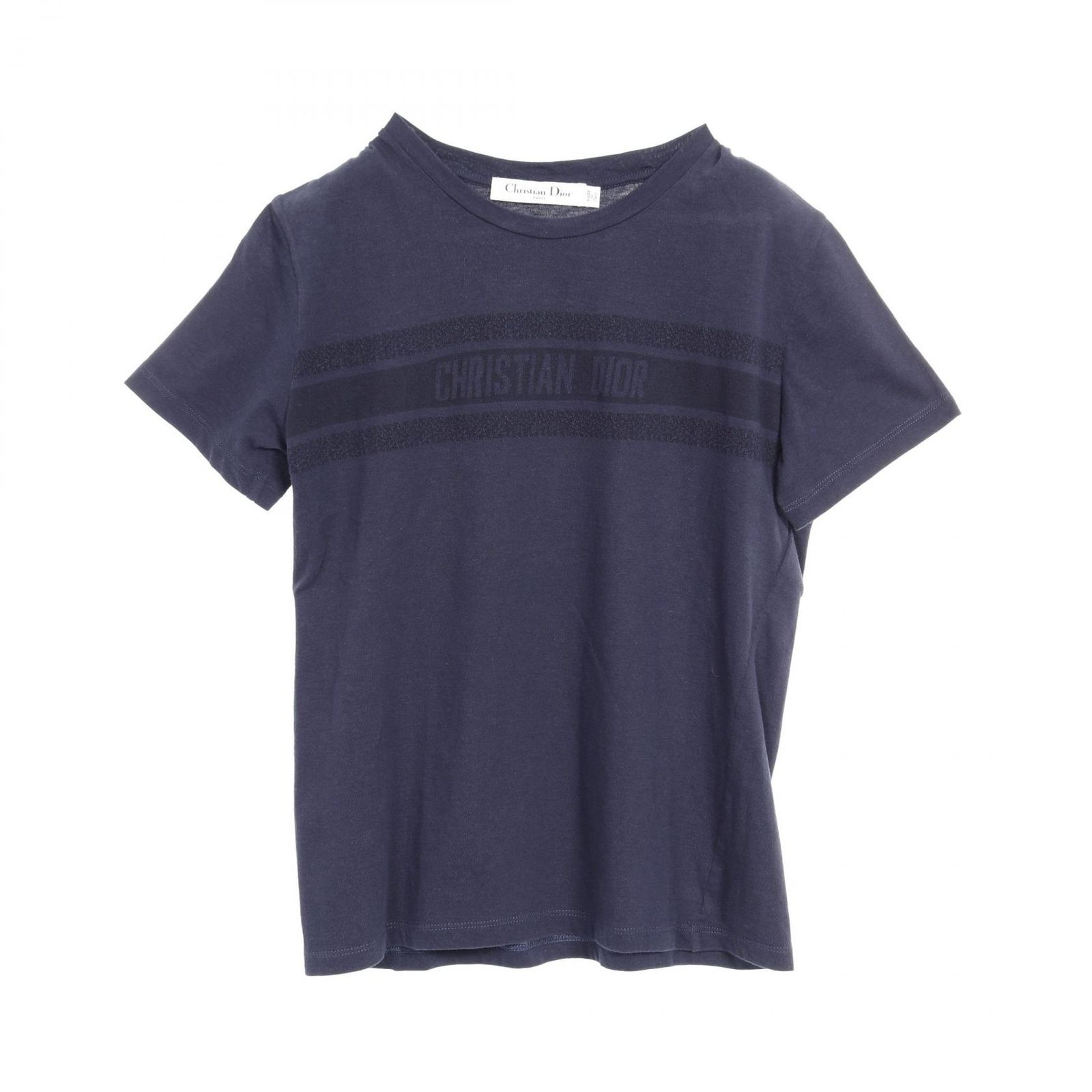 ディオール Dior カットソー 143T04A4043 コットン Tシャツ レディース Used A