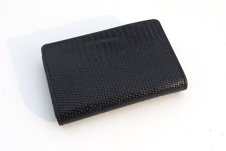【新品未使用品】ジャンルソー 名刺入 カードケース ブラウン フランス 新品 ジャンルソー JEAN ROUSSEAU リザード名刺入れ カードケース
