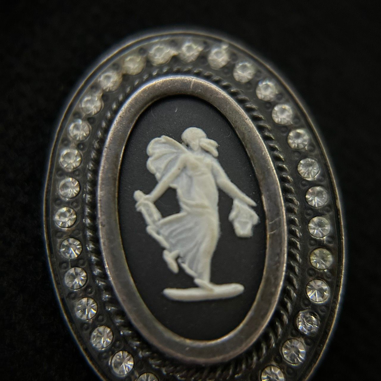 ウェッジウッド ジャスパー シルバー製 カメオ スティックピン