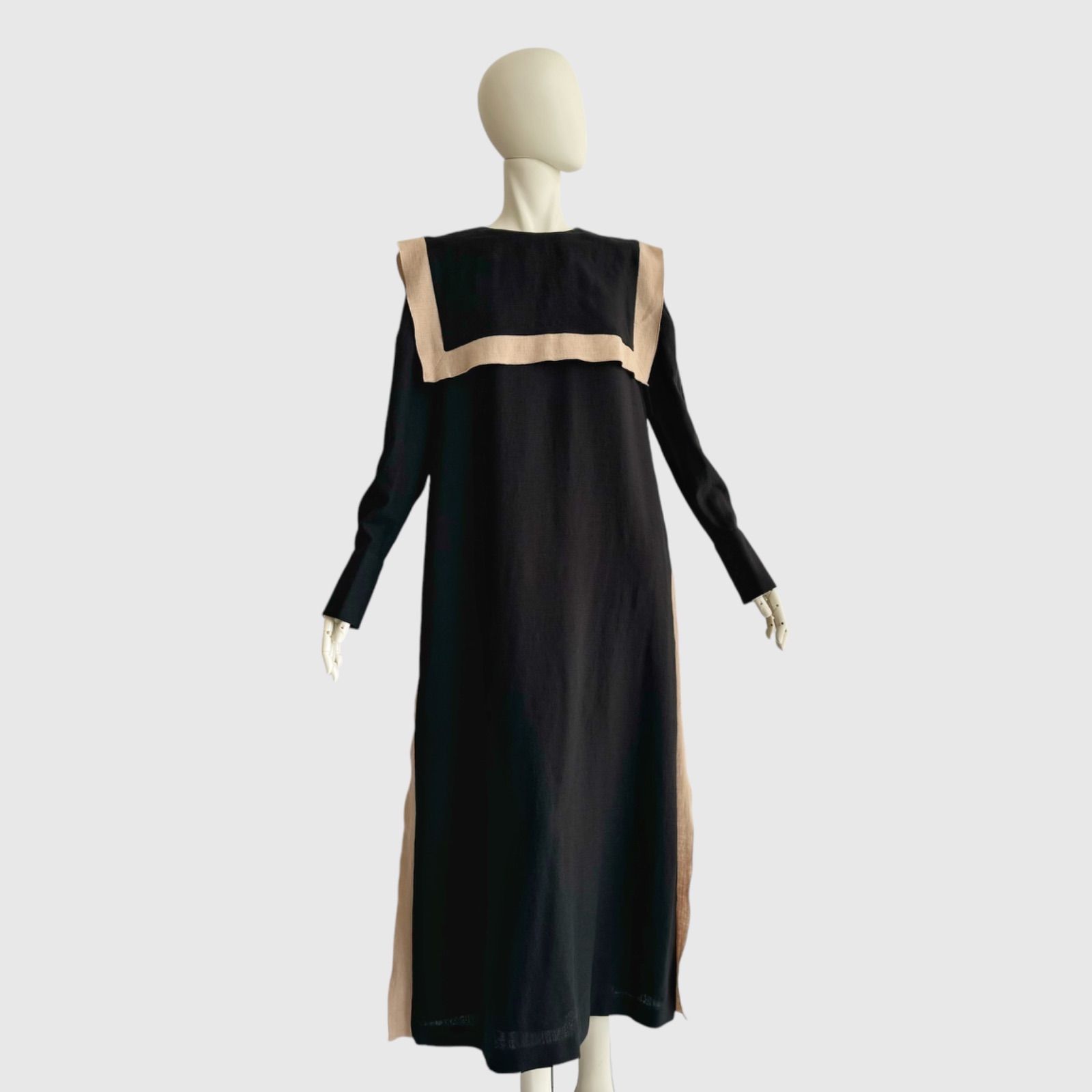 完売 ADORE アドーア バイカラーラインジョーゼットセーラーヨーク  