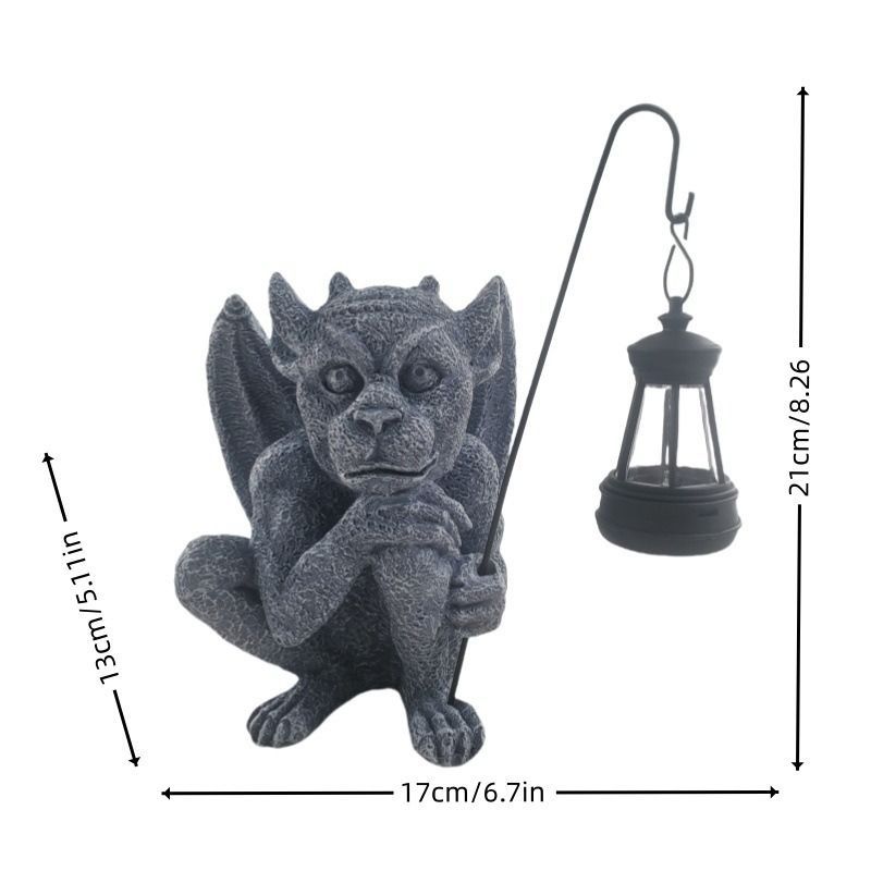 悪魔 デビル サタン ガーゴイル 置物 オブジェ ガーデン 庭 装飾 工芸