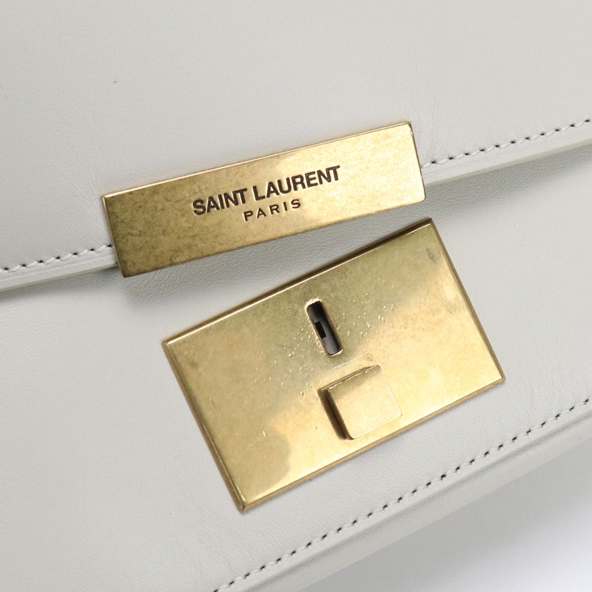 SAINT LAURENT サンローラン ショルダー 532985 0U90W 9207 斜め掛け ショルダーバッグ レザー【中古】 レディース -  メルカリ