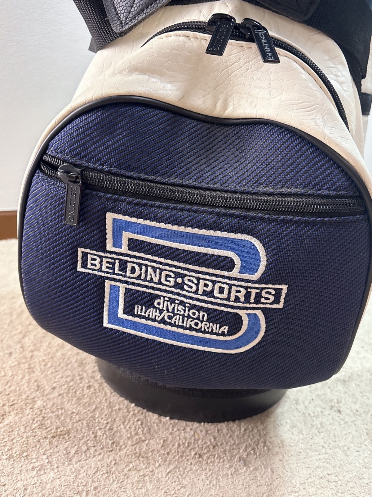 希少？BELDING SPORTS ベルディングスポーツ　スタンドキャディバッグ 楽天市場】BELDING キャディバッグ メンズ 白 hbcb850153【 あす