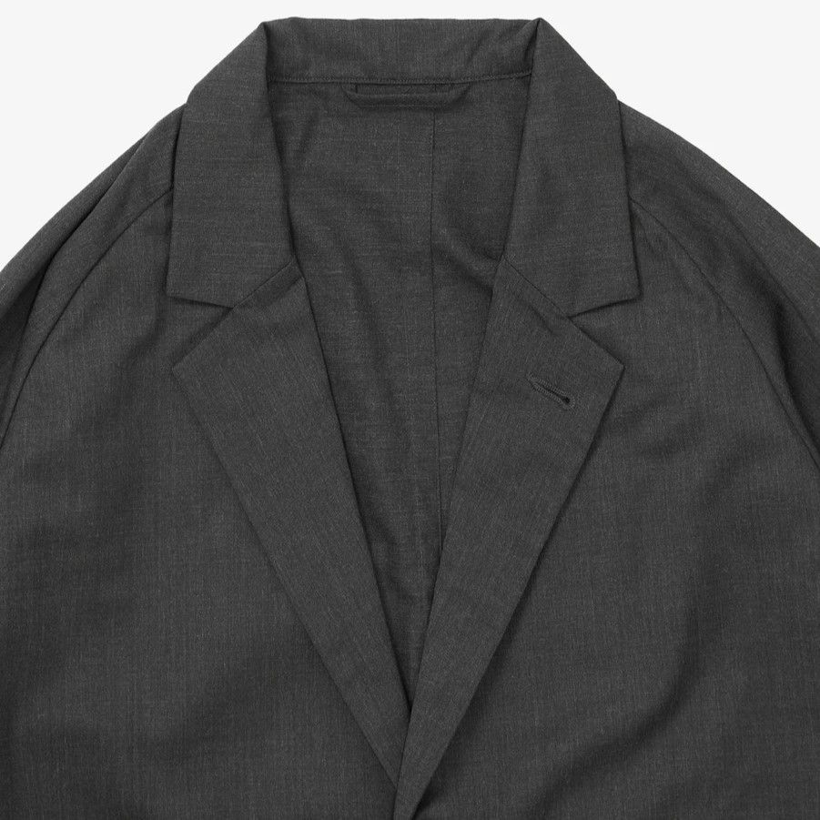 ジャケット・アウター sillage jacket Sillage シアージ veste two button anthracite twill ヴェスト